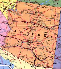 Map of the State of Arizona - via Daymix