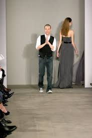 Designer Jason Wu on the runway at 