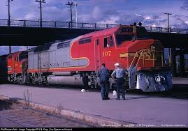 ATSF 107 an EMD FP 45 with  El      