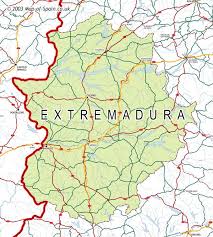 Map of Extremadura map - via Daymix