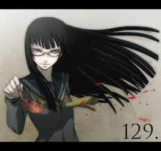 お題：メガネ切れ長目黒髪ロング