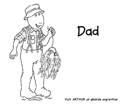 Dad's Coloring Page | PBSKids