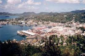 Castries viewed from Morne - via Daymix