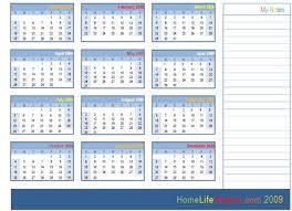 Calendar year printable - via Daymix