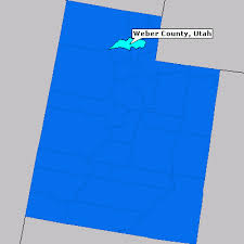Weber County, Utah locator map - via Daymix
