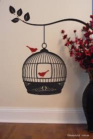 Hanging BIRD CAGE - Vinyl wall