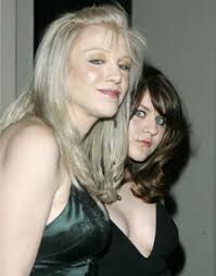 Singer  Courtney Love   and her    