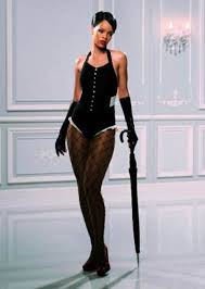 Rihanna in pantyhose