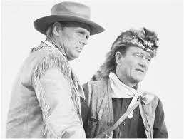 Richard Widmark (left) with John 