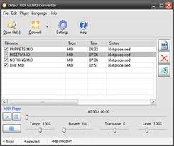 Direct  MIDI   to MP3  Converter      
