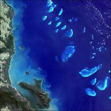 satellite image of reef Great