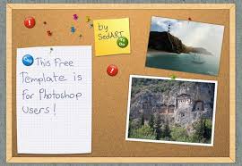 Cork board PSD template
