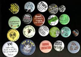 Vegan Message Buttons - via Daymix