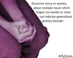  Generalized anxiety disorder 