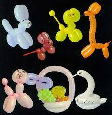 Twisting animal balloons into