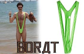 Borat Mankini, bikini for men - via Daymix