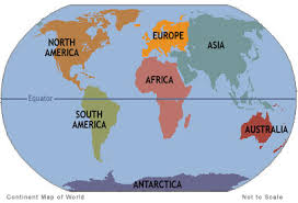 There are seven continents on Earth