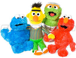 Sesame Street plush dolls - via Daymix