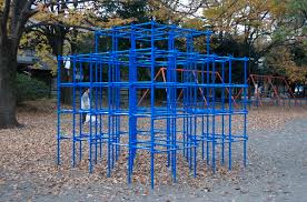 近所の公園のジャングルジム。