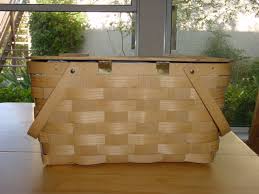 Wooden Picnic Basket