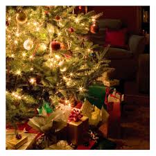 Greeting card Christmas tree and
