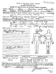 Elvis Presley's Autopsy Report - via Daymix