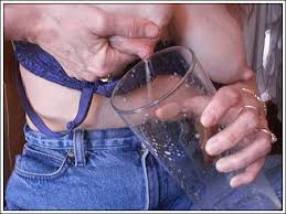 Here is  lactating   granny with saggy    