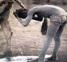 Urine shower in Africa - via Daymix
