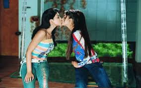 an on screen lesbian kiss