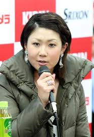 の賞金女王の古閑美保さん。