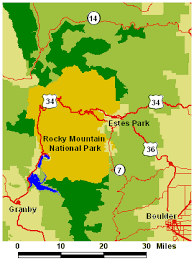 the Rocky Mountain National Park