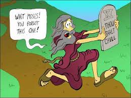 Thou Shalt Chill - Cartoon