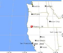 Phoenix, Oregon map - via Daymix