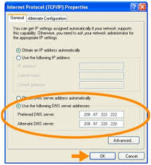 on the OpenDNS website to
