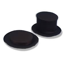 Collapsible Top Hat Black - via Daymix