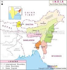 (Photo/Pic: Northeast India Map ...