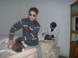 of the massage center.