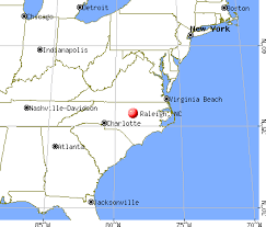 Raleigh, North Carolina map - via Daymix