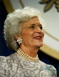 A portrait of First Lady  Barbara      