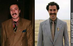Spoof Kazakh reporter Borat - via Daymix