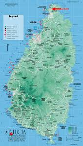Saint Lucia map - via Daymix