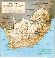   South   Africa Shaded Relief 1995    
