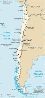 map showing Chile
