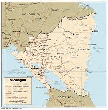 Nicaragua Political Map - 1985 - via Daymix