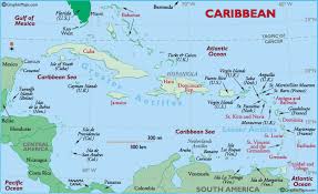 Detailed Map of the Caribbean - via Daymix