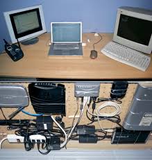   DIY   under desk gadget mount