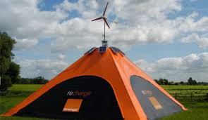 Wind and Solar Power Tent
