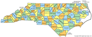 Map of North Carolina - via Daymix