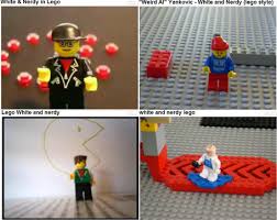 Lego  White   and  Nerdy  