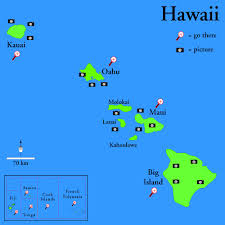 Hawaii Islands Map South - via Daymix